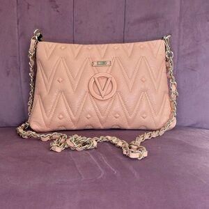 Valentino By Mario Valentino Vanille Chevron Leather Crossbody Bag